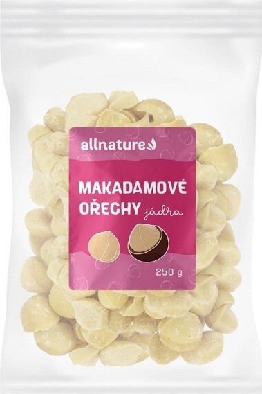 Allnature Makadamové ořechy 250g