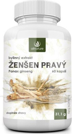 Allnature Ženšen bylinný extrakt cps.60