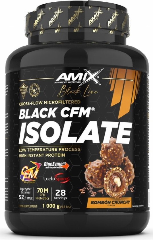 Amix Black Line Black CFM Isolate 1000 g bombón crunchy