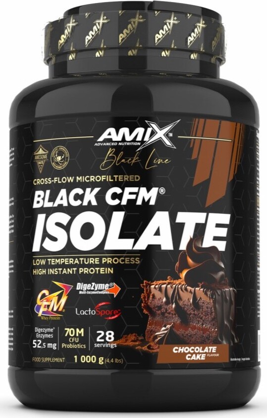 Amix Black Line Black CFM Isolate 1000 g chocolate cake