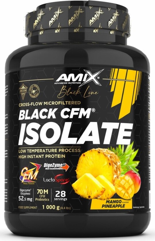 Amix Black Line Black CFM Isolate 1000 g mango pineapple