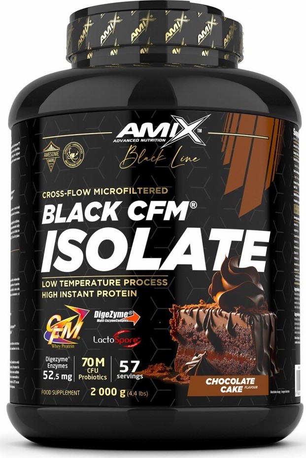 Amix Black Line Black CFM Isolate 2000 g chocolate cake