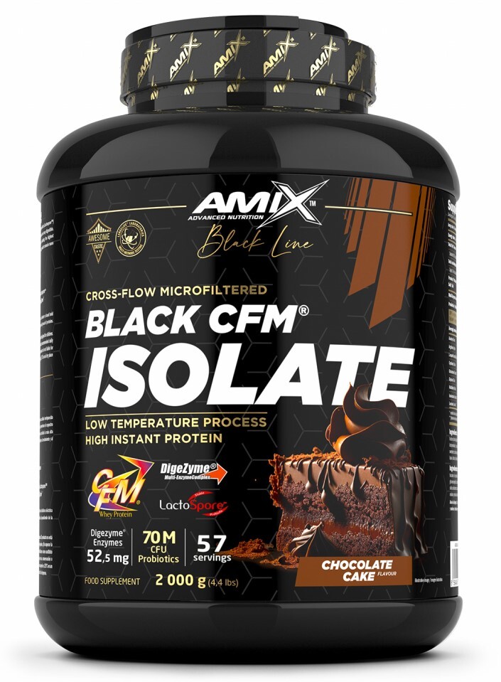 Amix Black Line Black CFM Isolate 2000 g chocolate cake