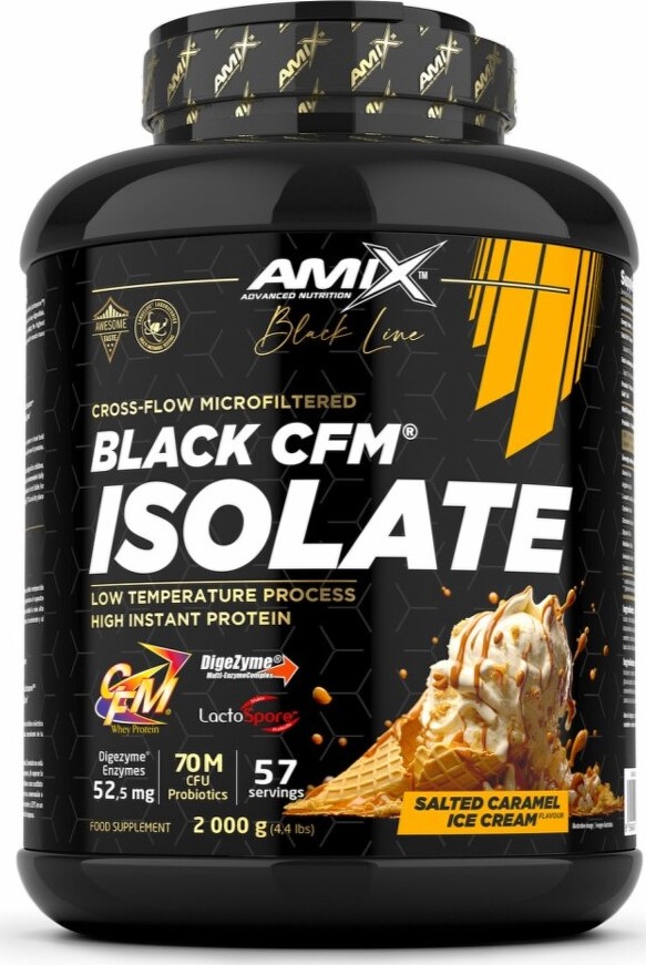 Amix Black Line Black CFM Isolate 2000 g salted caramel ice cream