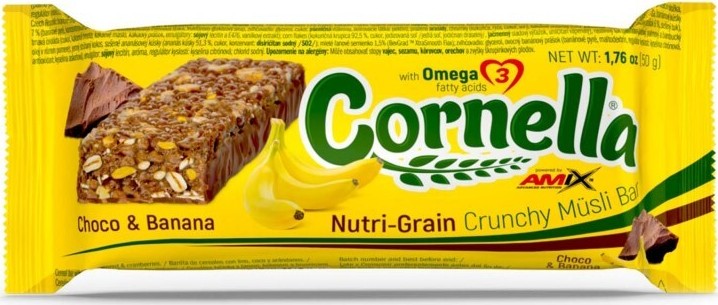 Amix Cornella Musli Bar čokoláda banán 50g