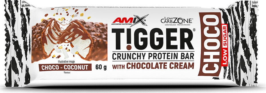 Amix Tigger Zero CHOCO Protein Bar 60 g choco coconut