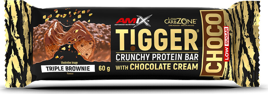 Amix Tigger Zero CHOCO Protein Bar 60 g triple brownie