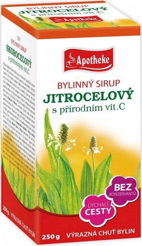 Apotheke Bylinný sirup Jitrocelový 250g