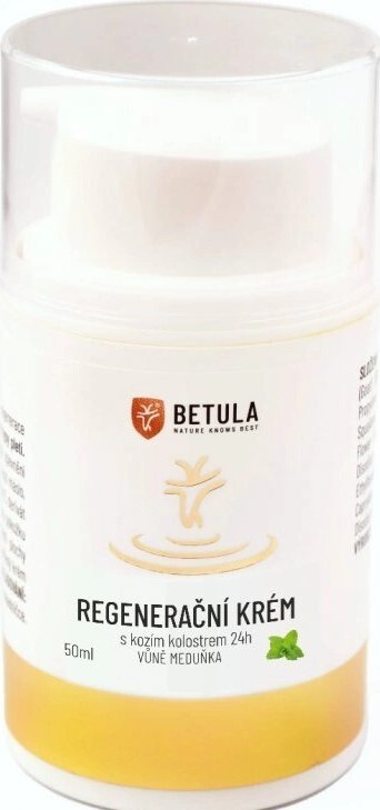 BETULA Regenerační krém s kozím kolostrem - vůně meduňka 50ml