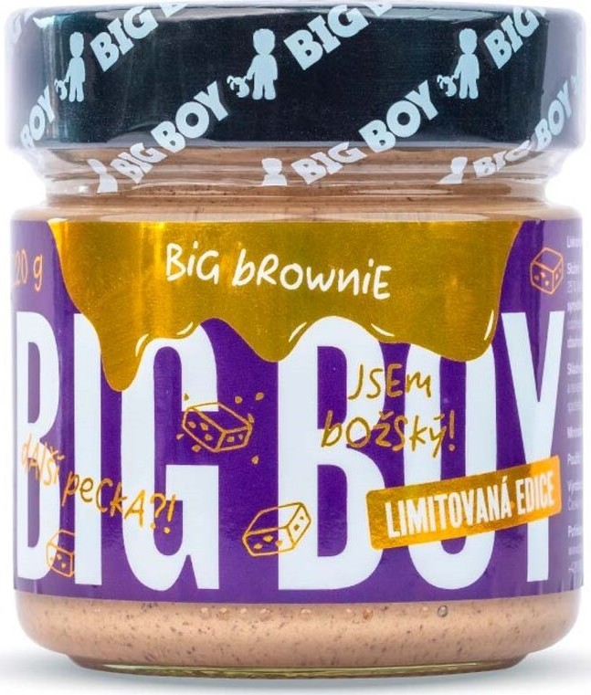 Big Boy Big Brownie lískový krém s kešu a bílou čokoládou 220g