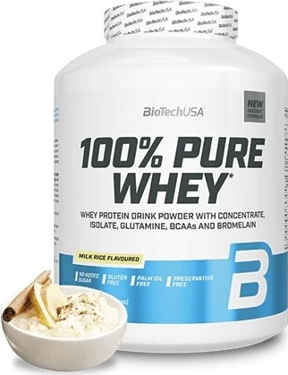 BioTech 100% Pure Whey 2270g milk rice