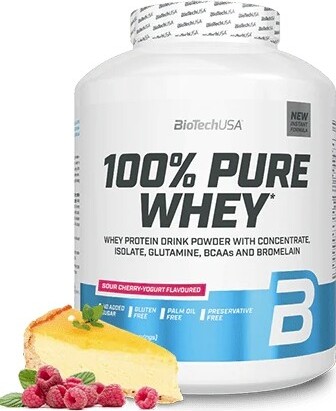 BioTech 100% Pure Whey 2270g raspberry cheesecake