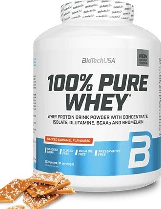 BioTech 100% Pure Whey 2270g salted caramel