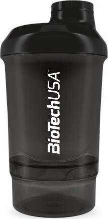 BioTech Šejkr 300 + 150 ml černý