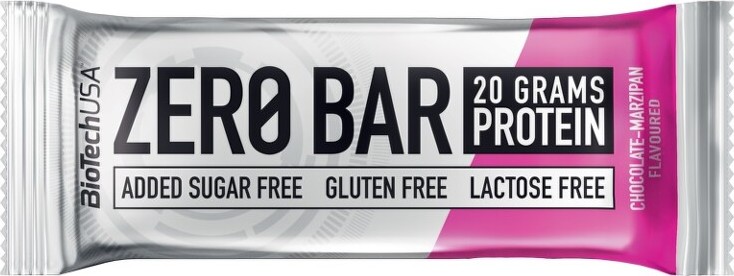 BioTech Zero Bar 50 g chocolate marzipan