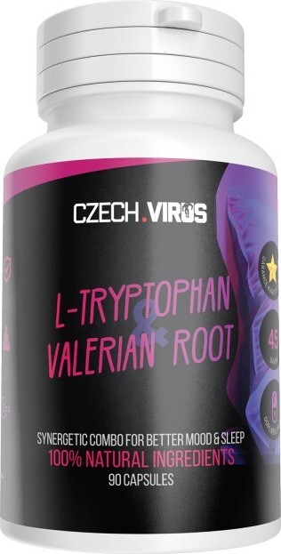 Czech Virus L-Tryptophan Valerian Root 90 cps