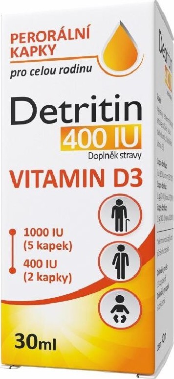 Detritin Vitamin D3 400 IU kapky 30ml