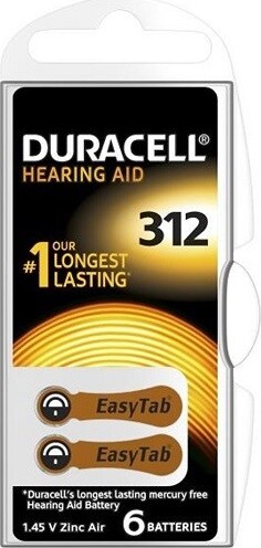 Duracell Easy Tab 6ks DA312P6