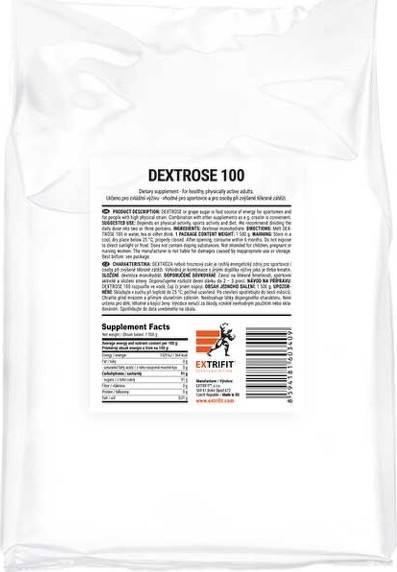 Extrifit Dextrose 100 1500g