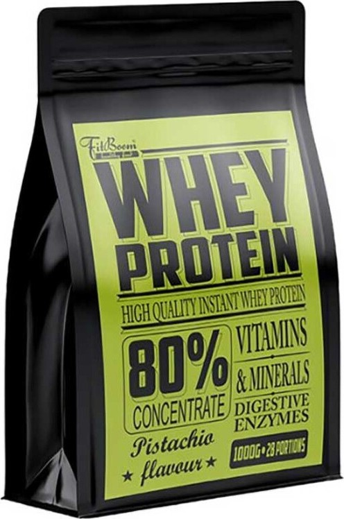 FitBoom Whey Protein 80 % 1000 g pistácie