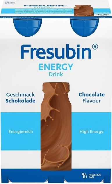 FRESUBIN ENERGY DRINK PŘÍCHUŤ ČOKOLÁDOVÁ POR POR SOL 4X200ML