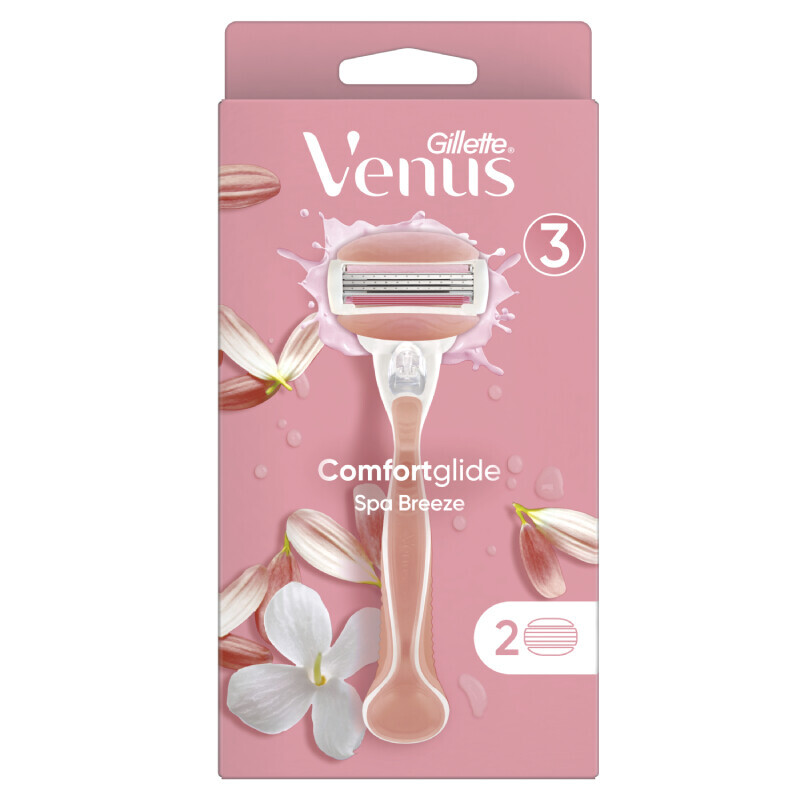 Gillette Venus Comfortglide Spa Breeze strojek+2 náhradní hlavice