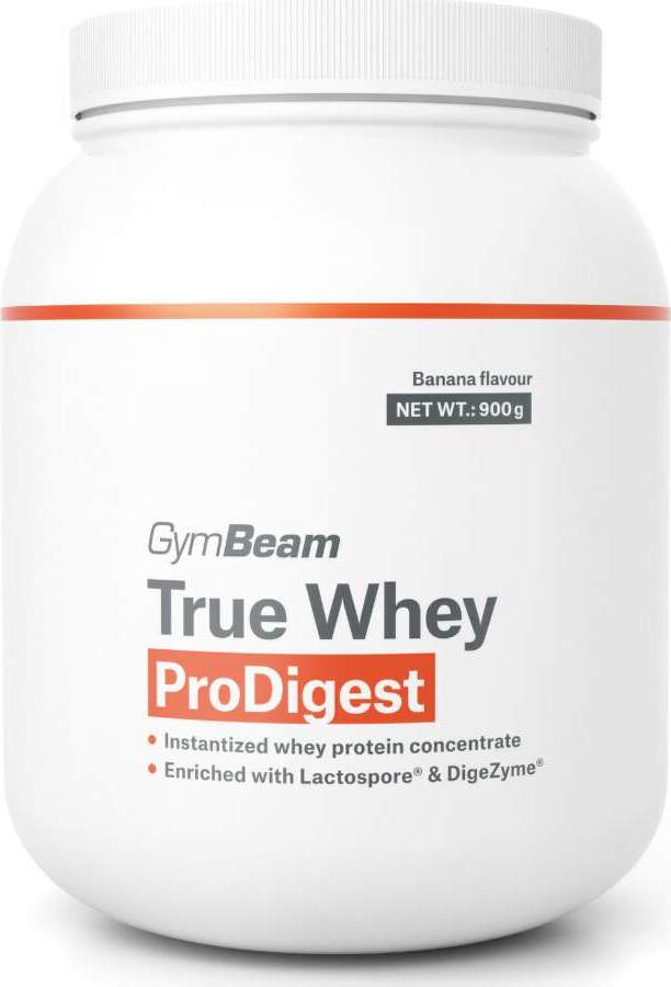 GymBeam True Whey ProDigest Banana flavour 900g