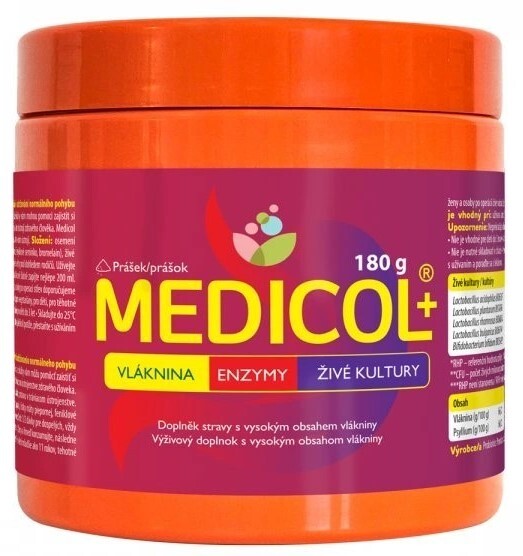 Medicol+ vláknina/enzymy/živé kultury 180g