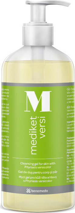 Mediket Versi mycí gel Pityriasis versicolor 500ml