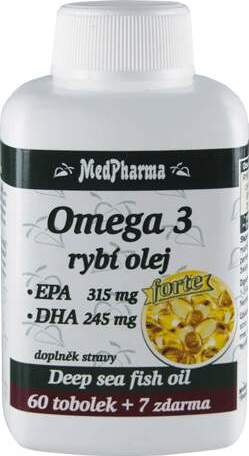 MedPharma Omega 3 rybí olej Forte tob.67