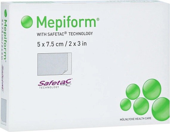 MEPIFORM samolepící krytí na jizvy se silikonem 5X7