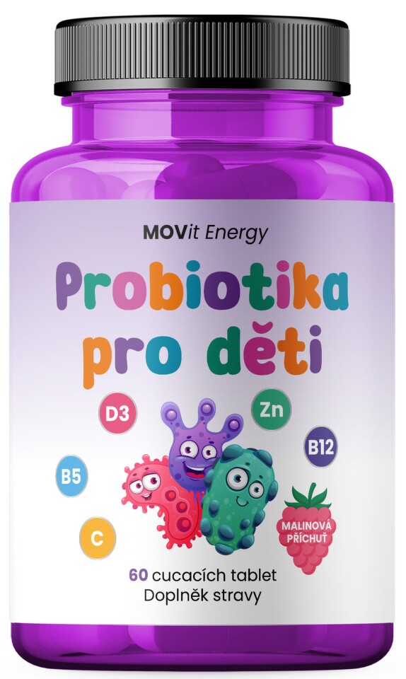 MOVit Energy probiotika  cucavých tbl.60