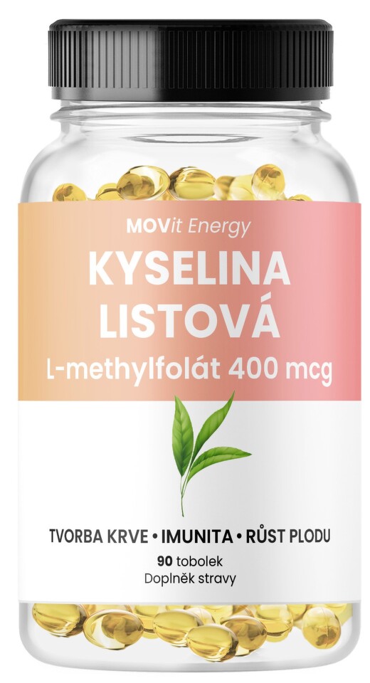 MOVit Kyselina listová L-methylfolát 400mcg tob.90