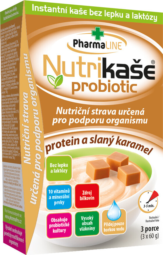 Nutrikaše probiotic protein a slaný karamel 3x60g