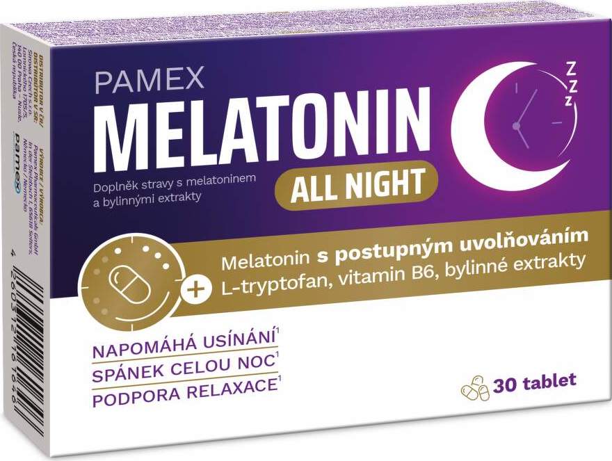 Pamex Melatonin all night tbl.30