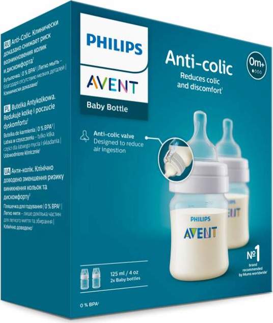 Philips AVENT Láhev Anti-colic 2x125ml 0m+