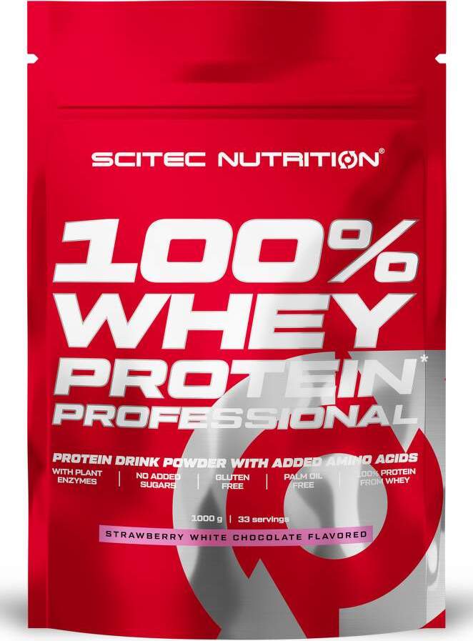 Scitec Nutrition 100% Whey Protein Professional 1000g strawberry white chocolate