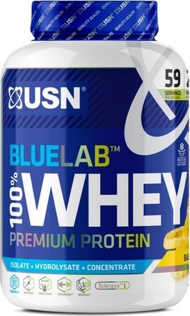 USN BlueLab 100% Whey Protein Premium 2000 g banán