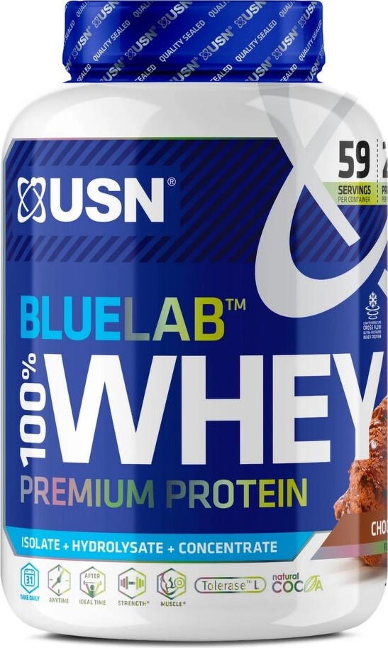 USN BlueLab 100% Whey Protein Premium 2000 g čokoláda