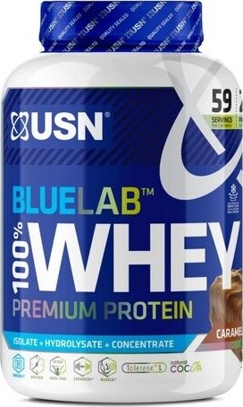 USN BlueLab 100% Whey Protein Premium 2000g karamel čokoláda