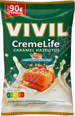 Vivil CremeLife karamel+lísk.oříšek bez cukru 90g