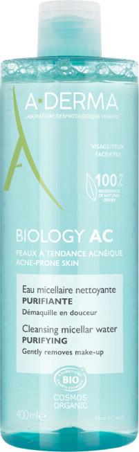 A-DERMA BIOLOGY AC Čisticí micelární voda 400ml