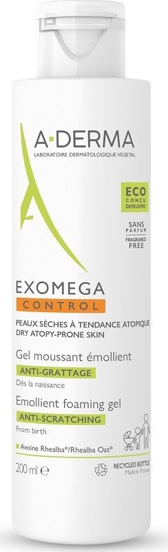 A-DERMA Exomega CONTROL Zvláč.pěnivý gel 200ml