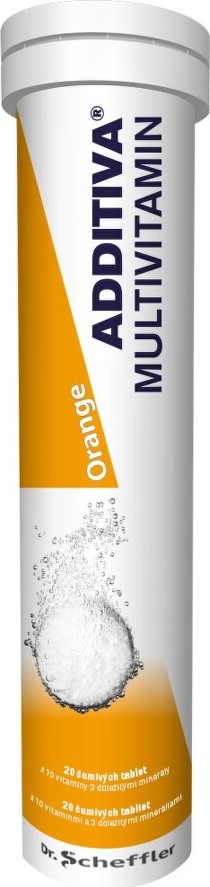 Additiva multivitamin pomeranč šum.tbl.20