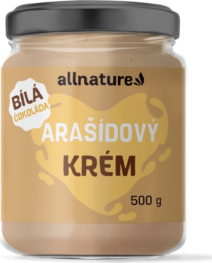 Allnature Arašídový krém bílá čokoláda 500g