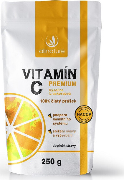 Allnature Vitamín C prášek Premium 250g