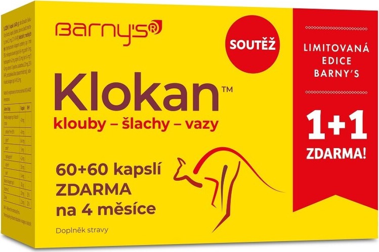 Barnys Klokan limitovaná edice cps.60+60 ZDARMA