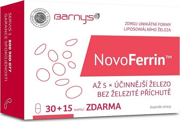 Barnys NovoFerrin cps.30+15 ZDARMA