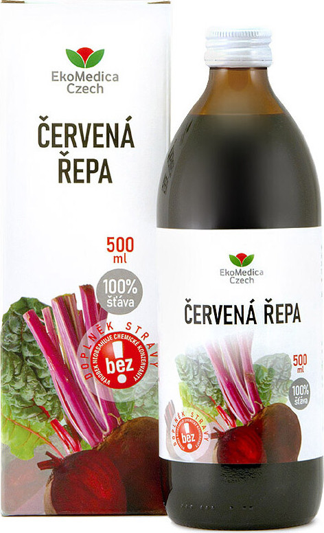 Červená řepa 100% šťáva 500ml EKOMEDICA