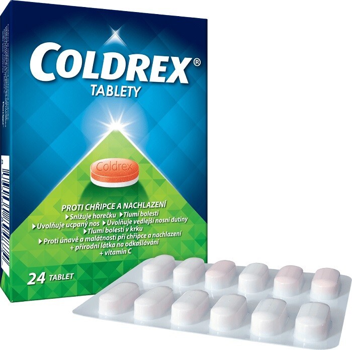 COLDREX 500MG/25MG/5MG/20MG/30MG TBL NOB 24